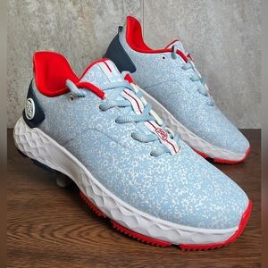 G/FORE MG4+ Ghost Project Womens Golf Shoes Size 7.5 Floral Blue Waterproof Rare
